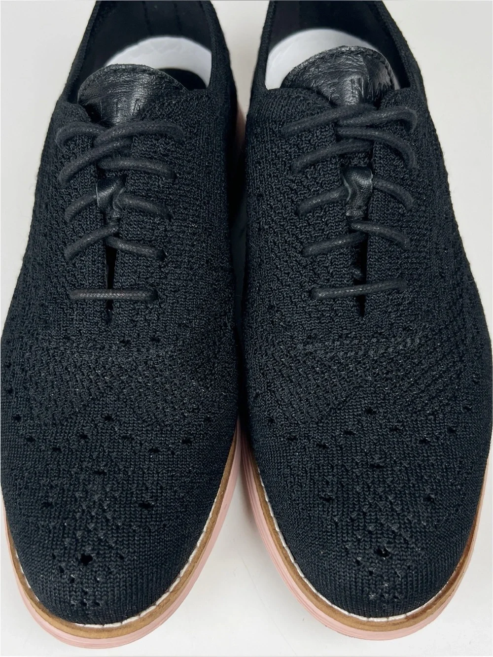 COLE HAAN Women’s Size 6B Black OriginalGrand Stitchlite Wingtip Oxford Loafer